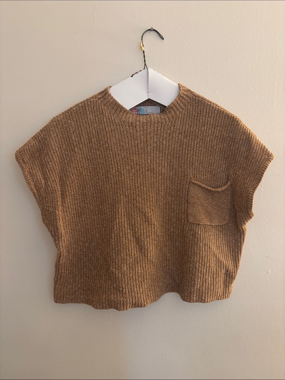 Free People sleeveless 100% cotton sweater XL